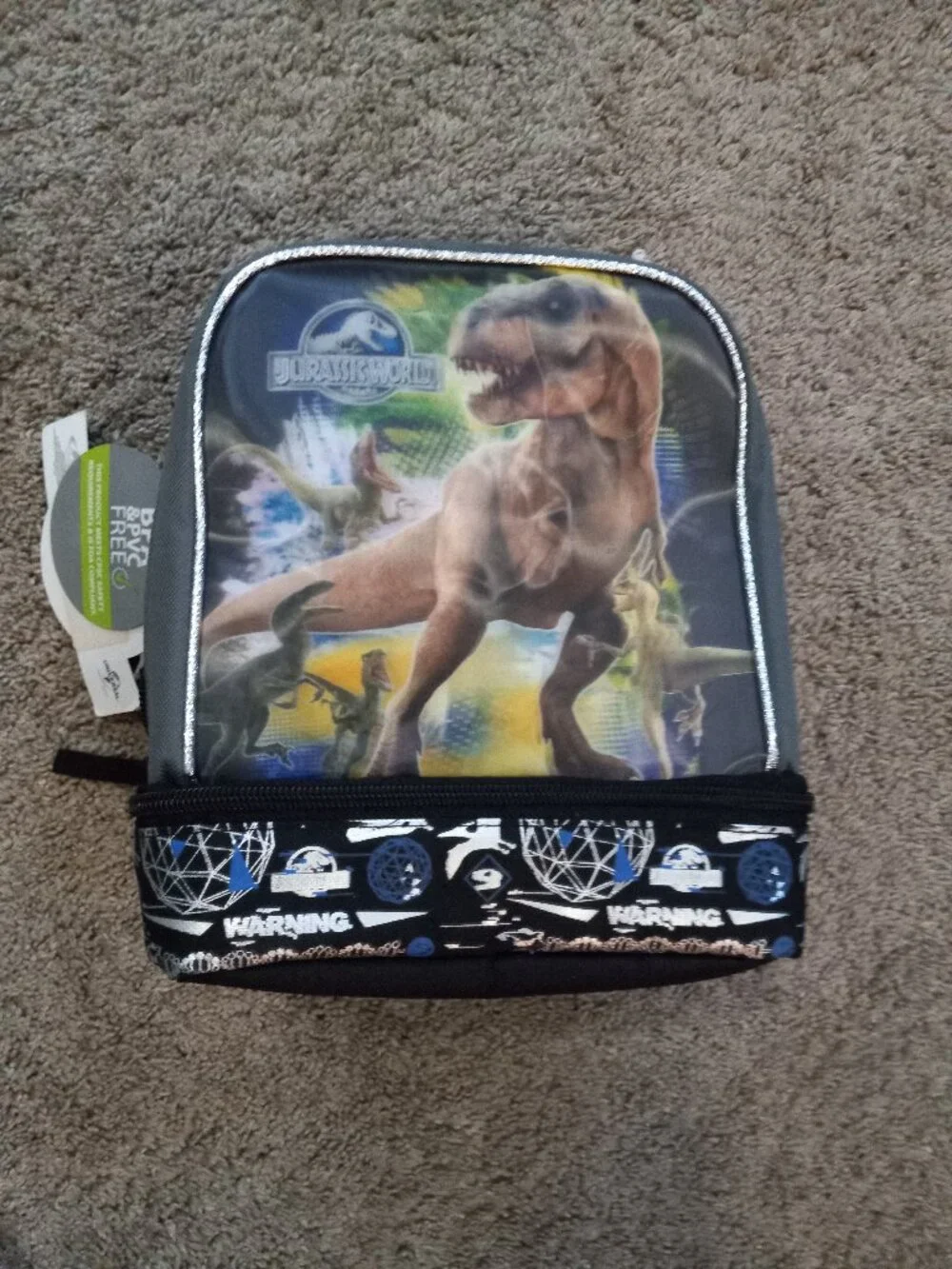 Jurassic World Dinosaur Lunch Bag NWT Jurassic Park
